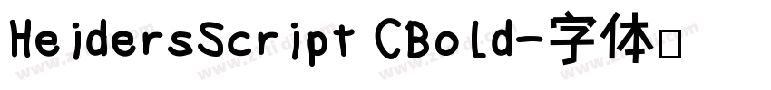 HeidersScript CBold字体转换